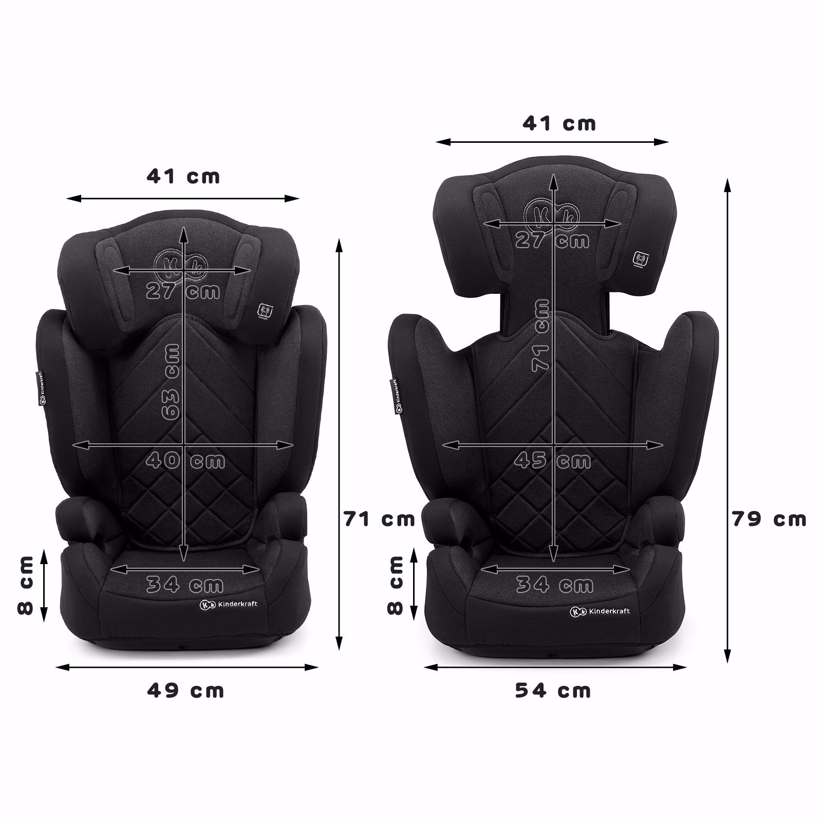 Автокрісло KiderKraft XPAND Black 15-36 kg IsoFix - Зображення 5