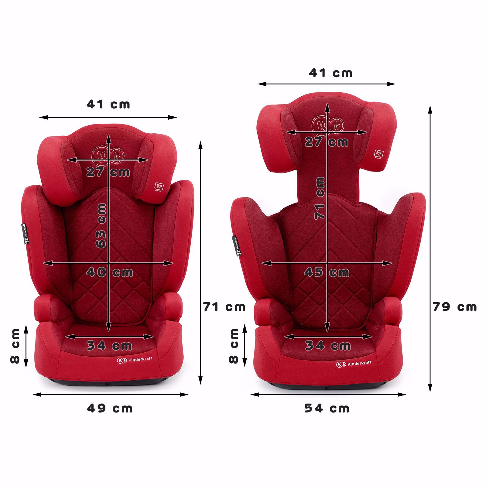 Автокрісло KiderKraft XPAND Red 15-36 kg IsoFix - Зображення 9