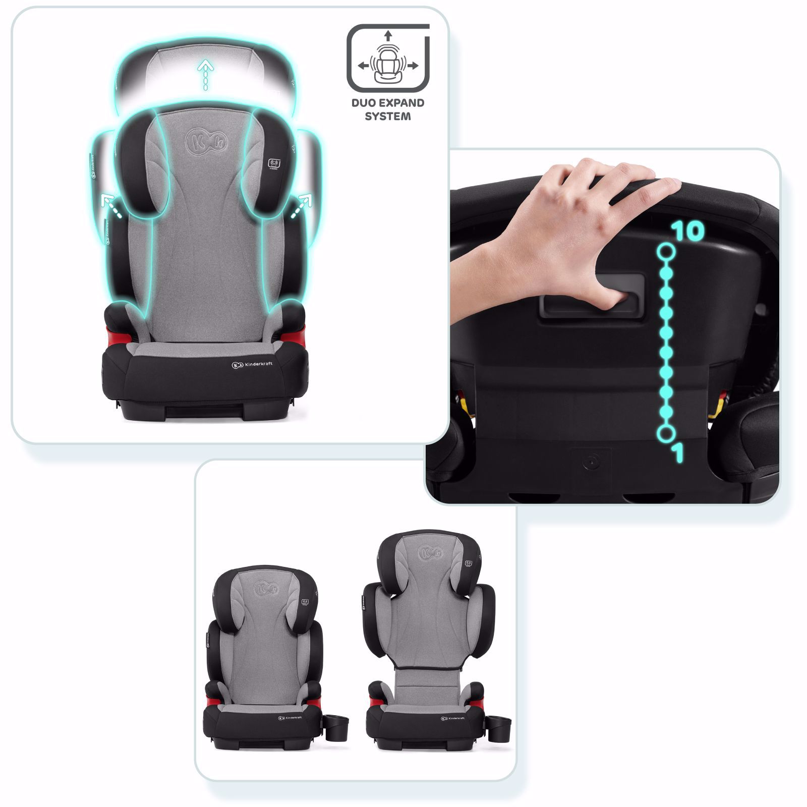 Автокрісло KiderKraft Unity Black 15-36 kg IsoFix - Зображення 9