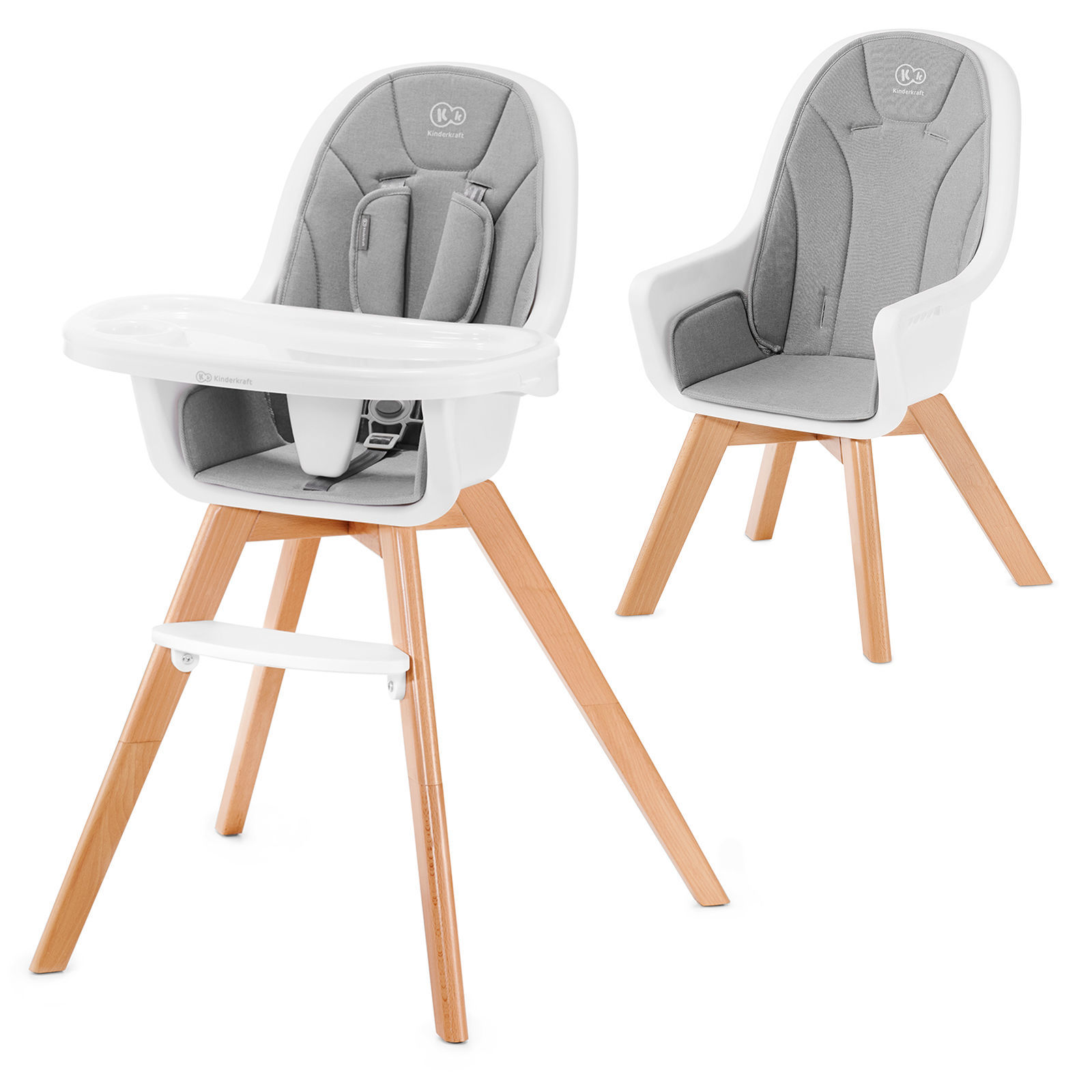 Стілець для годування 2в1 KiderKraft Tixi Grey
