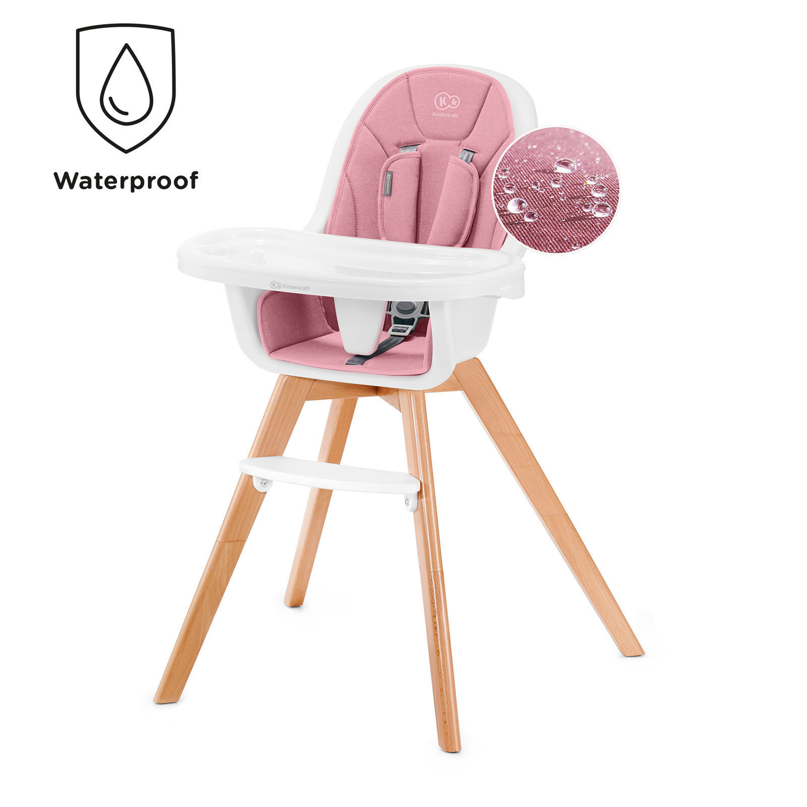 Стілець для годування 2в1 KiderKraft Tixi Pink - Зображення 2