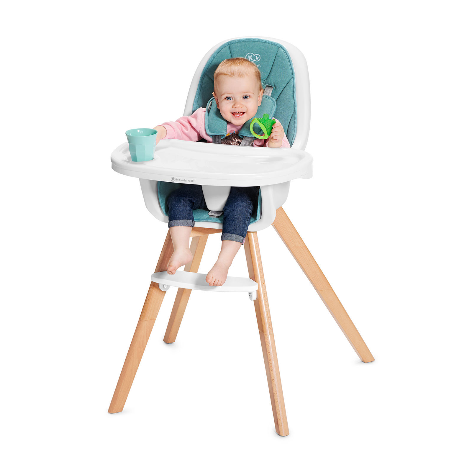 Стілець для годування 2в1 KiderKraft Tixi Grey - Зображення 4