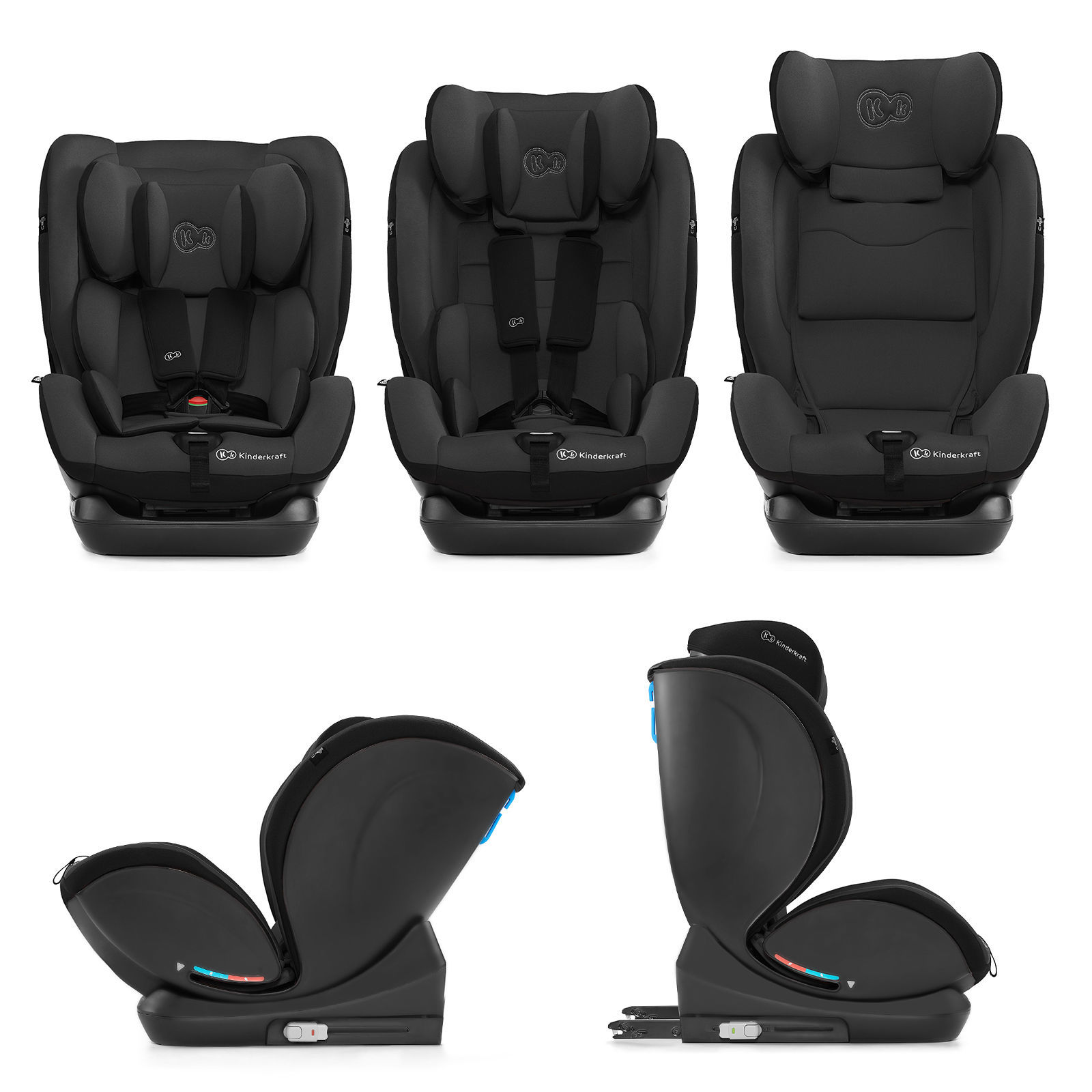 Автокрісло KiderKraft MYWAY ISOFIX 0-36 kg BLACK - Зображення 2