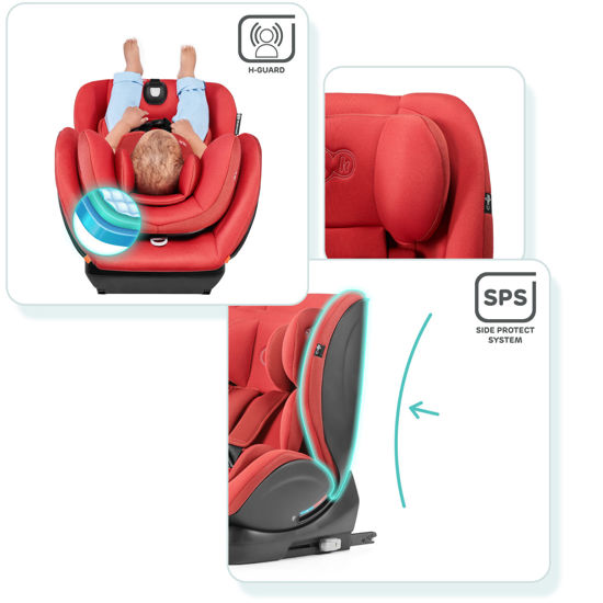 Автокрісло KiderKraft MYWAY ISOFIX 0-36 kg RED - Зображення 7