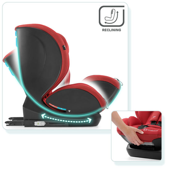 Автокрісло KiderKraft MYWAY ISOFIX 0-36 kg RED - Зображення 8
