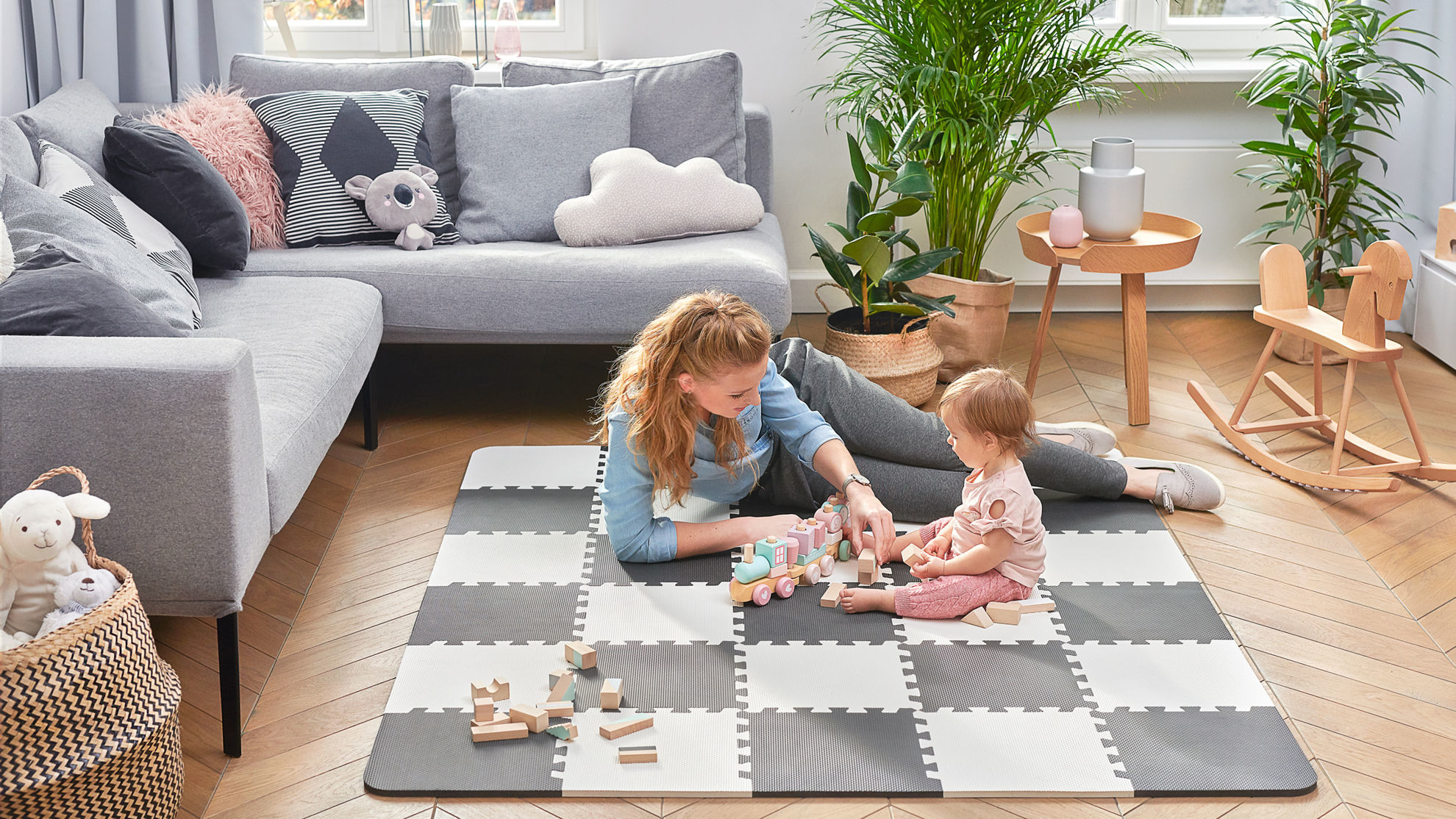 Дитячий килимок-пазл Kinderkraft LUNO Black - Зображення 9