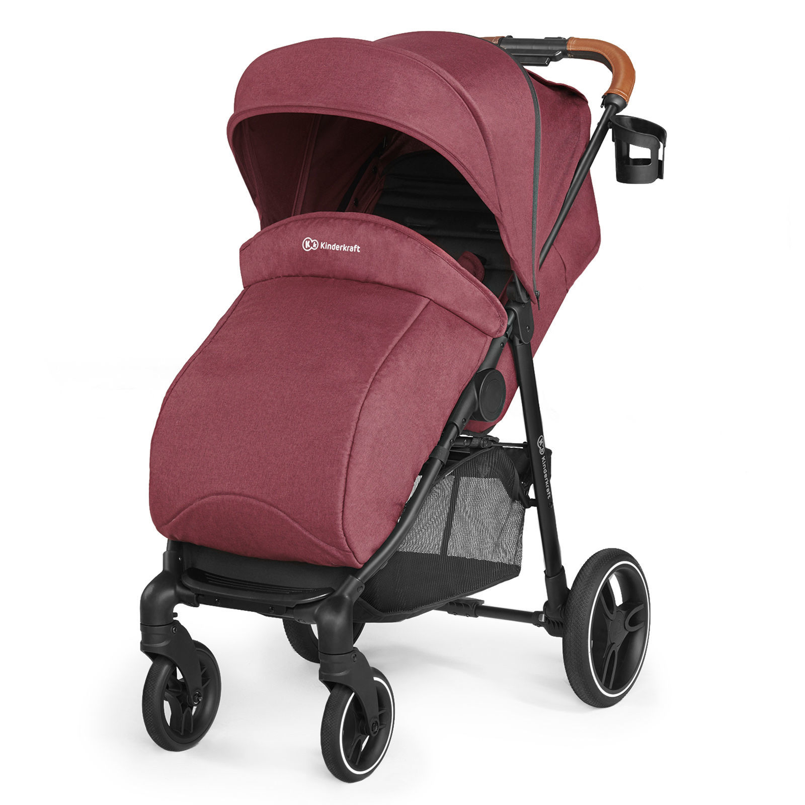 Прогулянкова коляска KiderKraft GRANDE LX Burgundy - Зображення 5