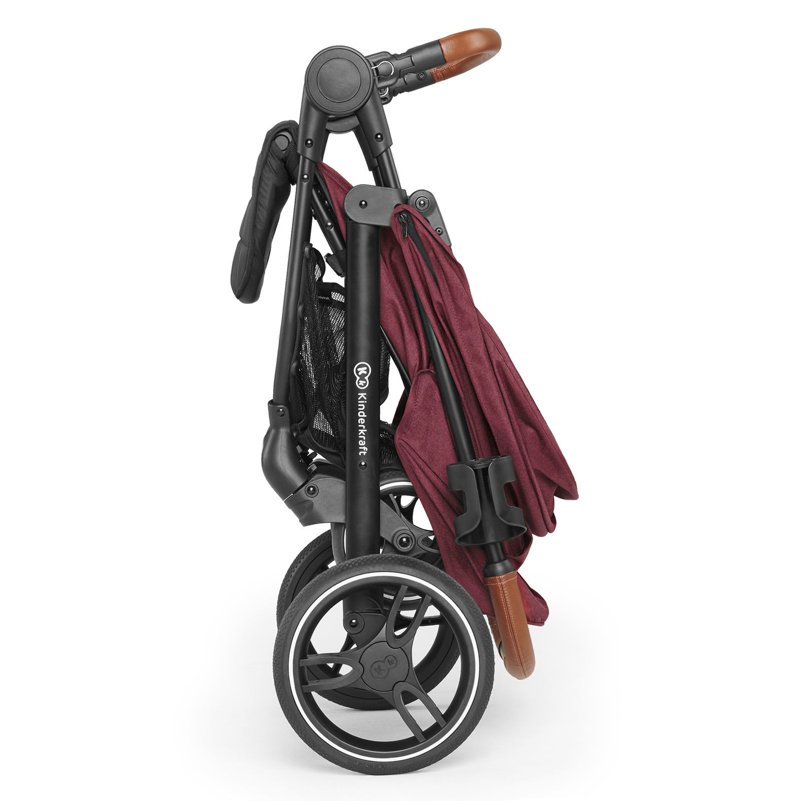 Прогулянкова коляска KiderKraft GRANDE LX Burgundy - Зображення 10