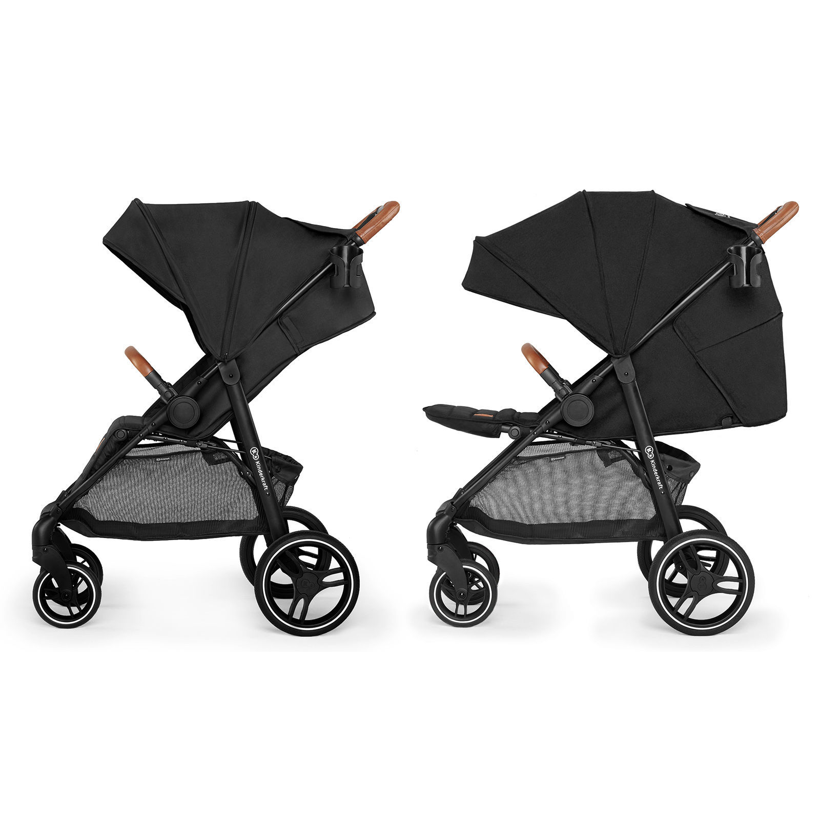 Прогулянкова коляска KiderKraft GRANDE LX Black - Зображення 2