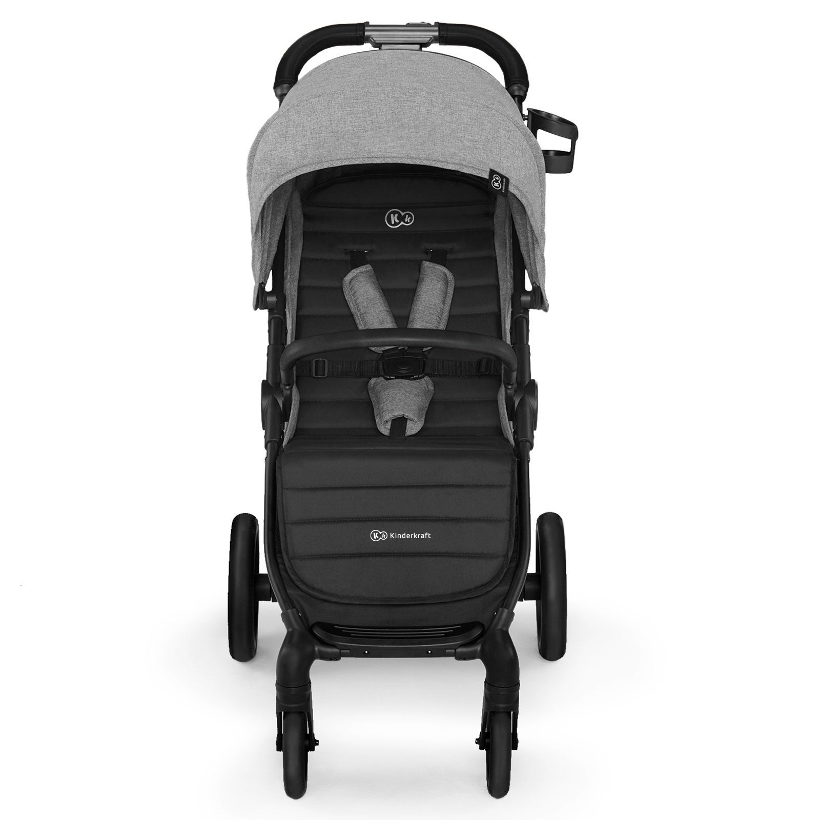 Прогулянкова коляска KinderKraft Grande CITY grey - Зображення 2