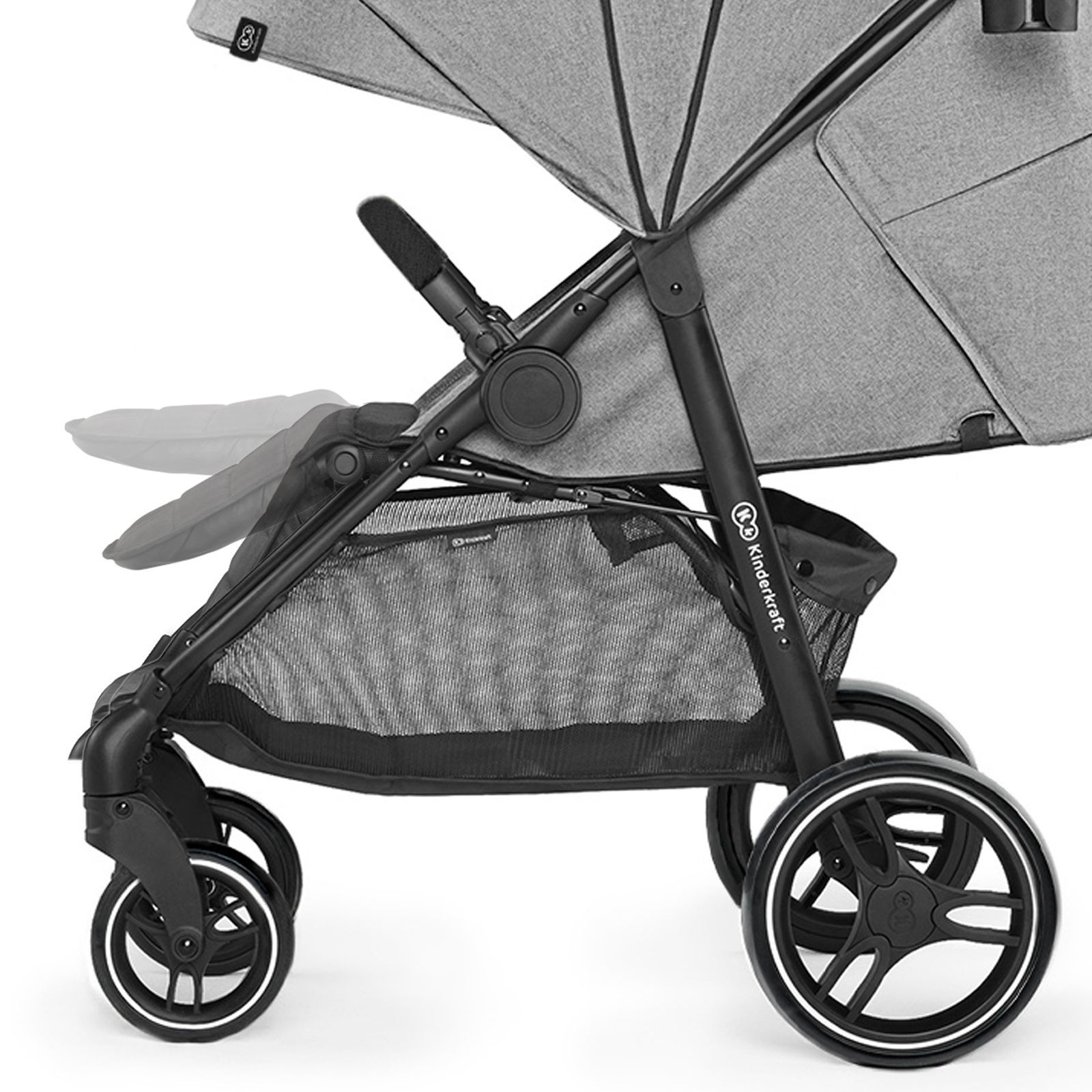 Прогулянкова коляска KinderKraft Grande CITY grey - Зображення 6