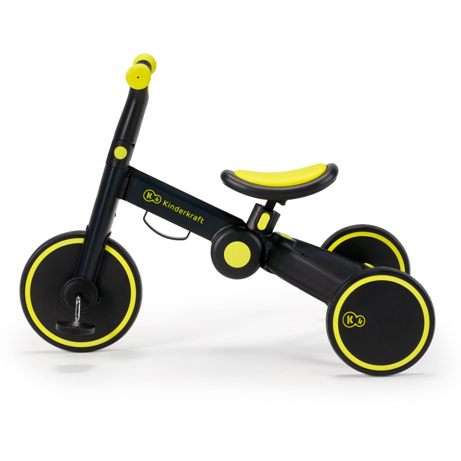 Триколісний велосипед біговел 3в1 KiderKraft 4TRIKE Black Volt - Зображення 4