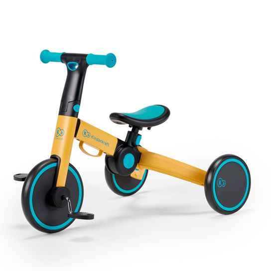 Триколісний велосипед біговел 3в1 KiderKraft 4TRIKE Primrose Yellow - Зображення 3
