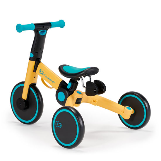 Триколісний велосипед біговел 3в1 KiderKraft 4TRIKE Primrose Yellow - Зображення 5