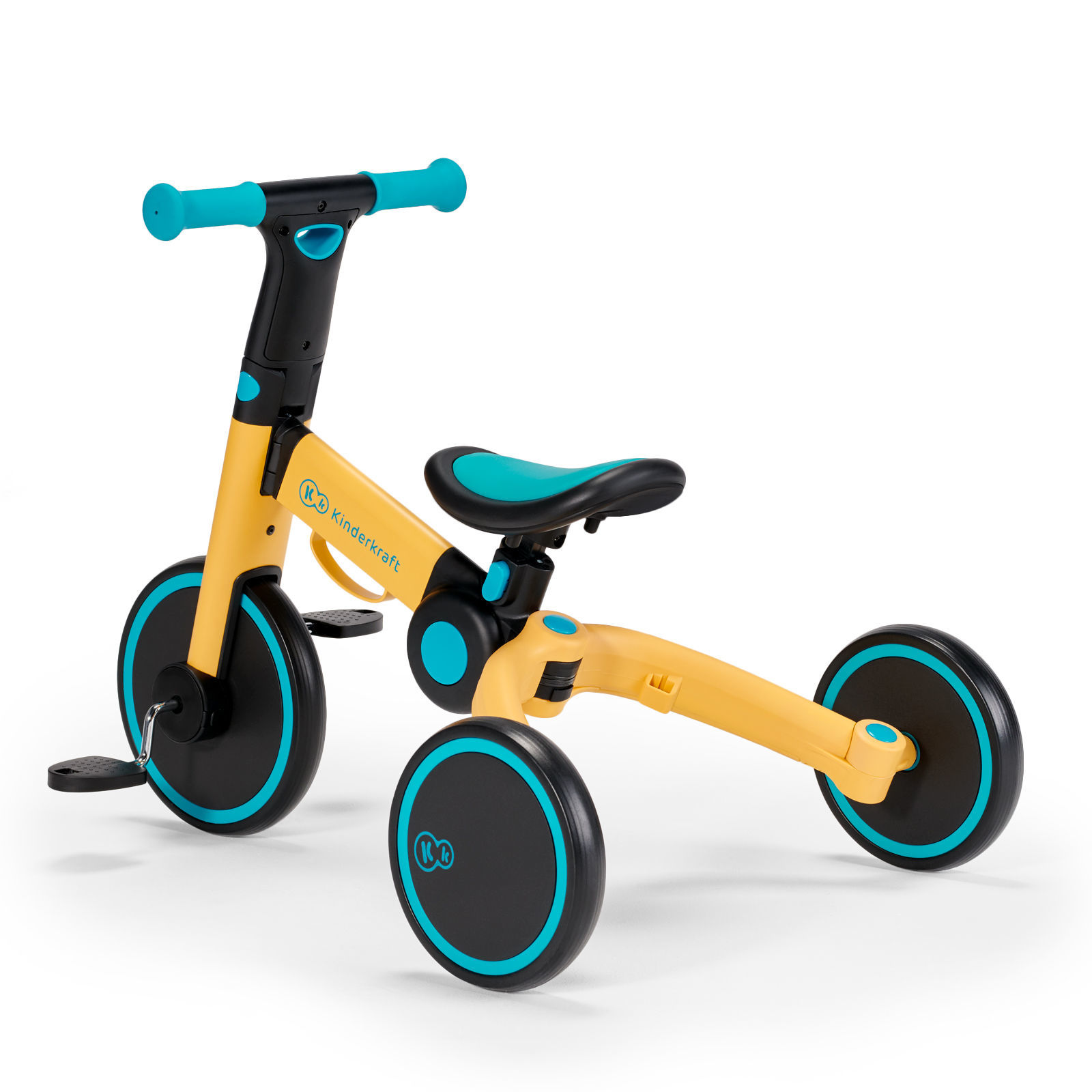 Триколісний велосипед біговел 3в1 KiderKraft 4TRIKE Primrose Yellow - Зображення 7