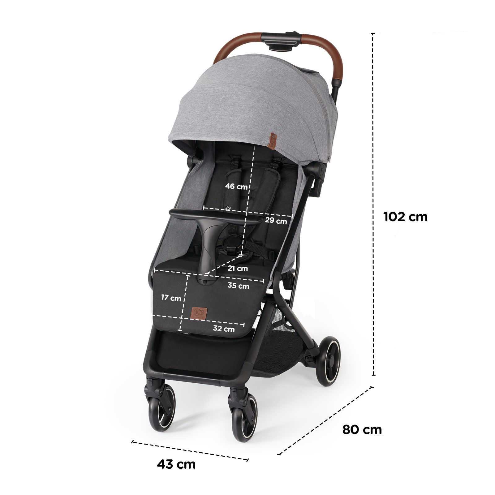 Прогулянкова коляска KiderKraft NUBI Pink - Зображення 8