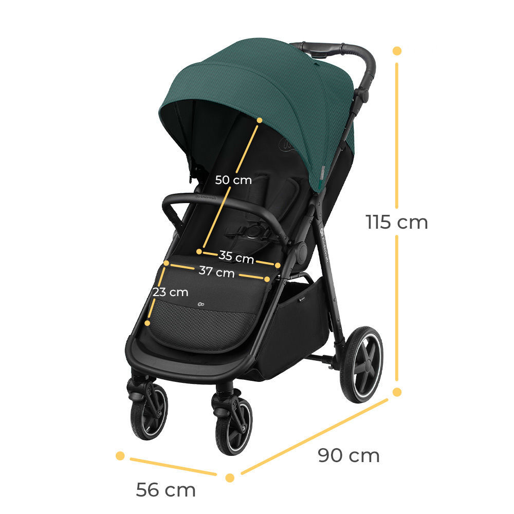 Прогулянкова коляска KiderKraft Route Platinum Grey - Зображення 11