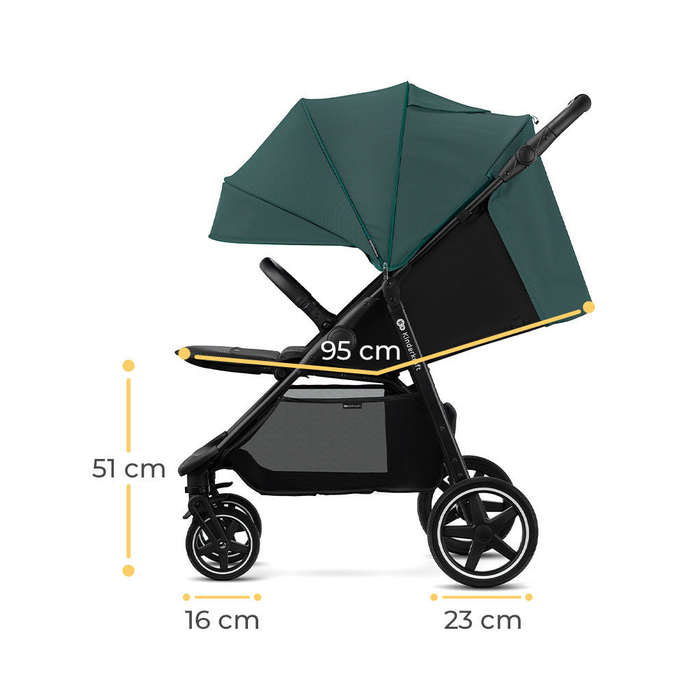 Прогулянкова коляска KiderKraft Route Platinum Grey - Зображення 10