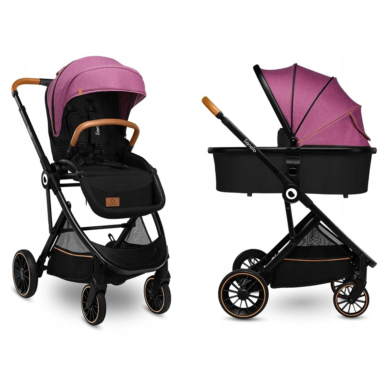 Універсальна коляска 2в1 Lionelo RIYA Pink Violet