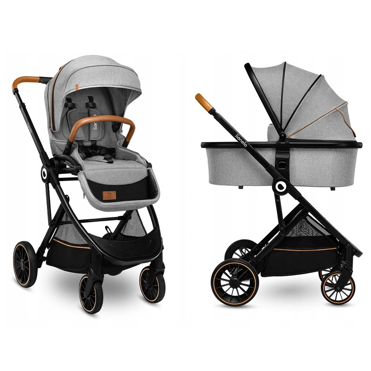 Універсальна коляска 2в1 Lionelo RIYA Grey Stone