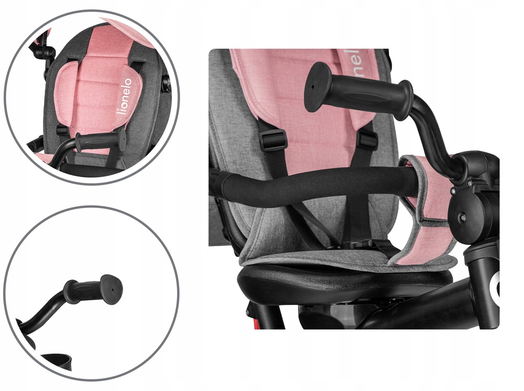 Велосипед триколісний Lionelo Haari Bubblegum - Зображення 9
