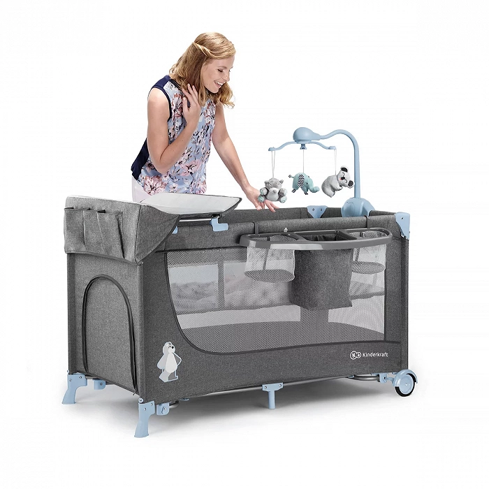 Ліжечко-манеж KiderKraft JOY Blue - Зображення 9