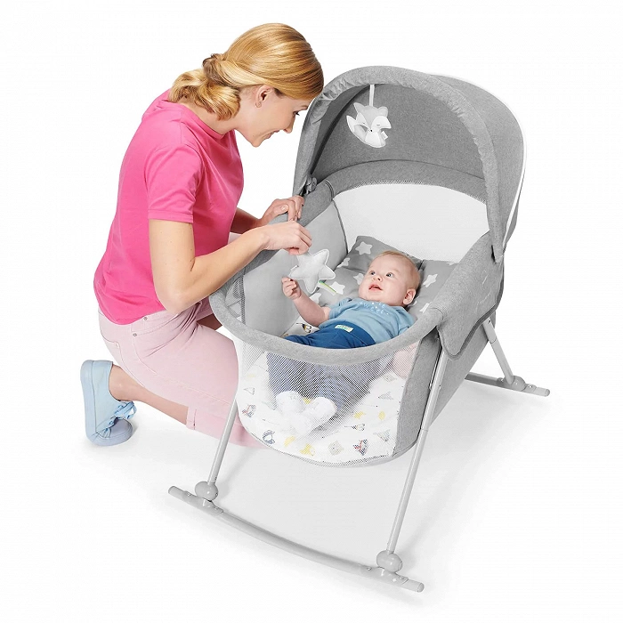 Дитяче ліжечко колиска Kinderkraft Lovi Grey - Зображення 12