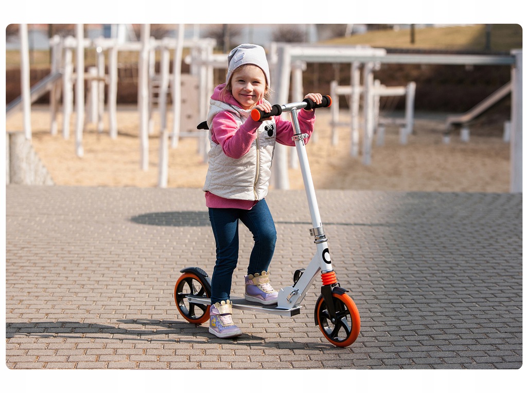Самокат Lionelo Luca (white/orange) - Зображення 3