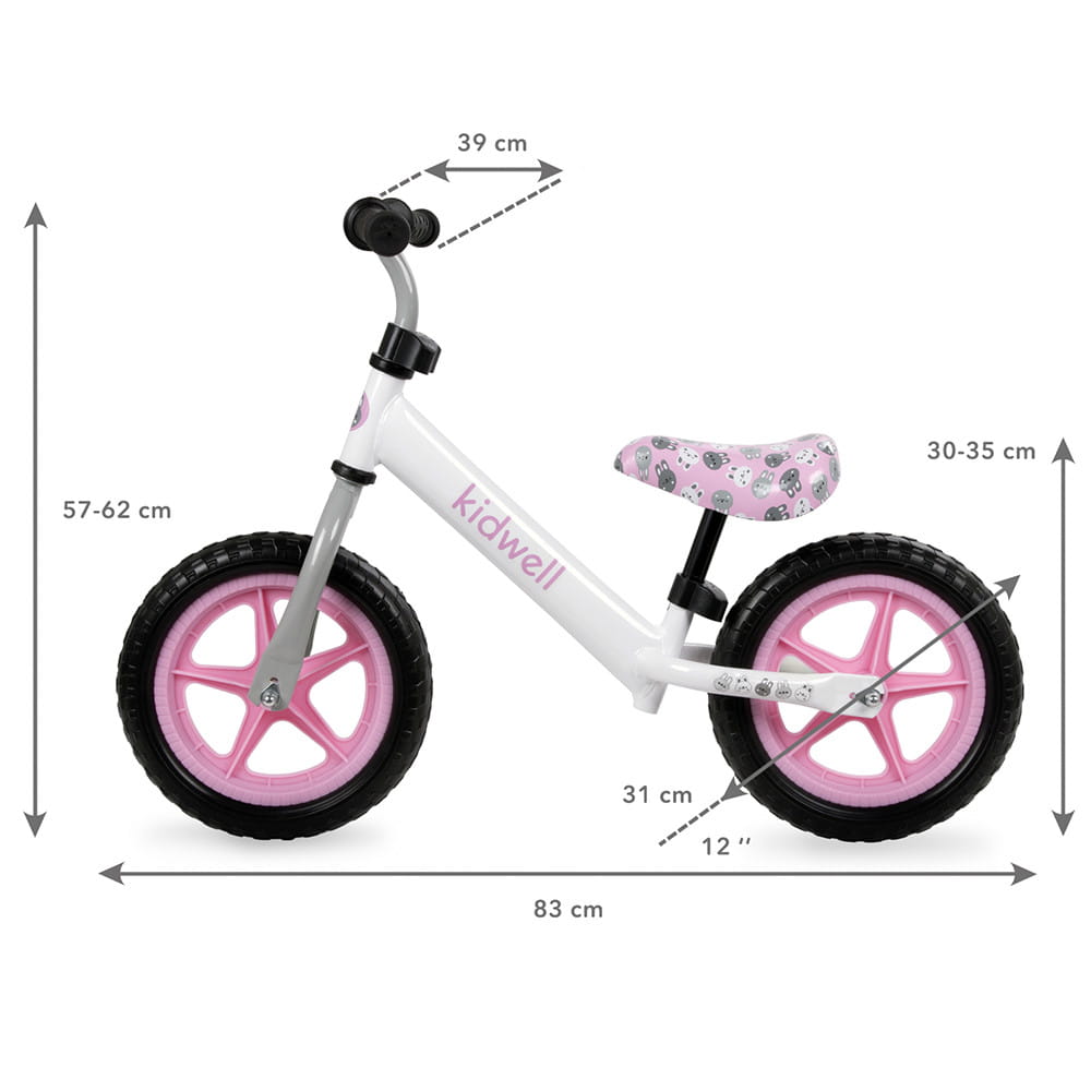 Велобіг велосипед Kidwell REBEL White Bunny - Зображення 7