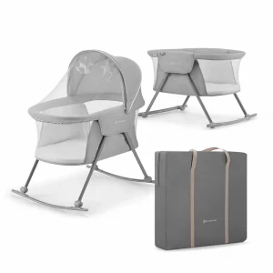 Дитяче ліжечко колиска Kinderkraft Lovi Grey