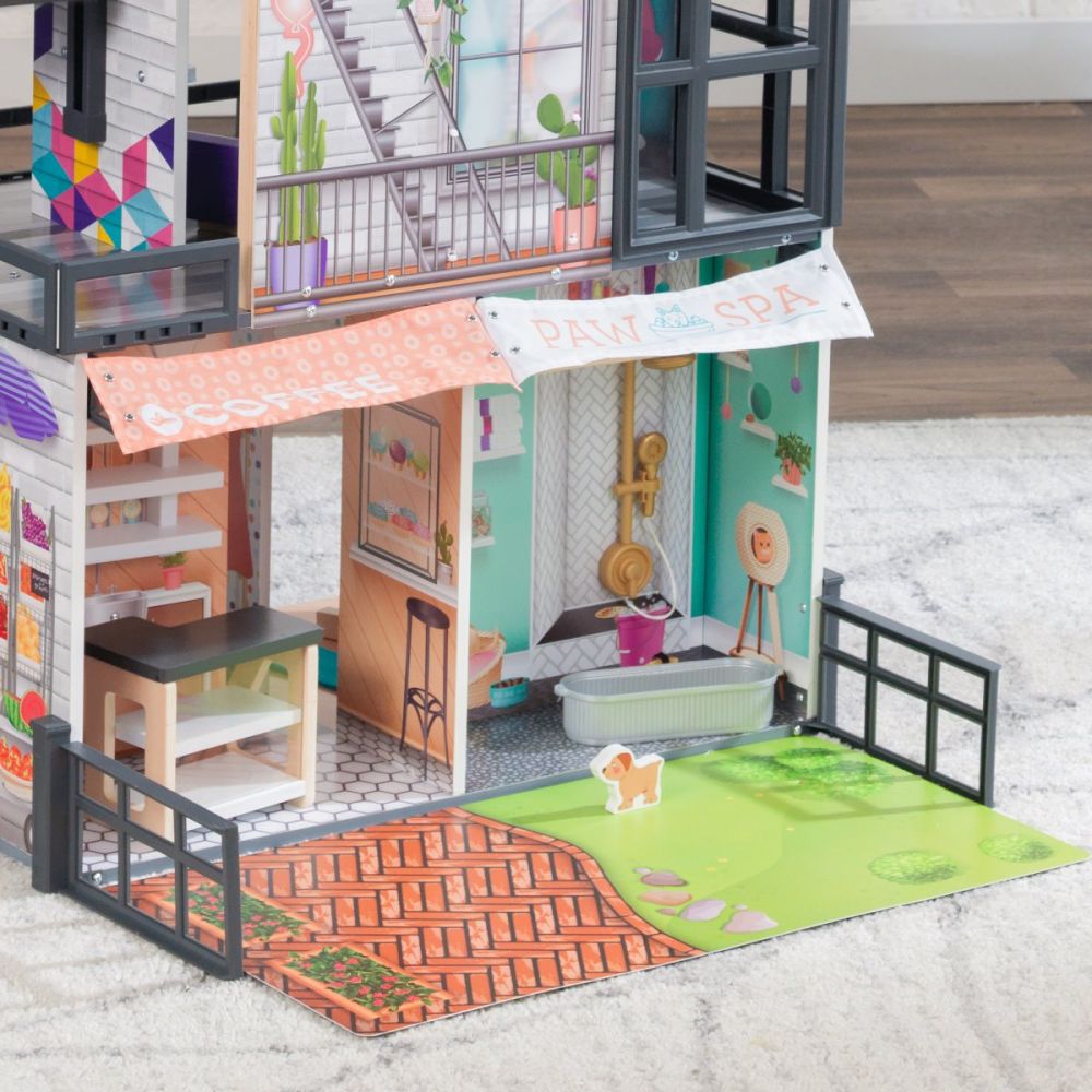 Ляльковий дерев'яний будиночок KidKraft Bianca City Life 65989 - Зображення 16