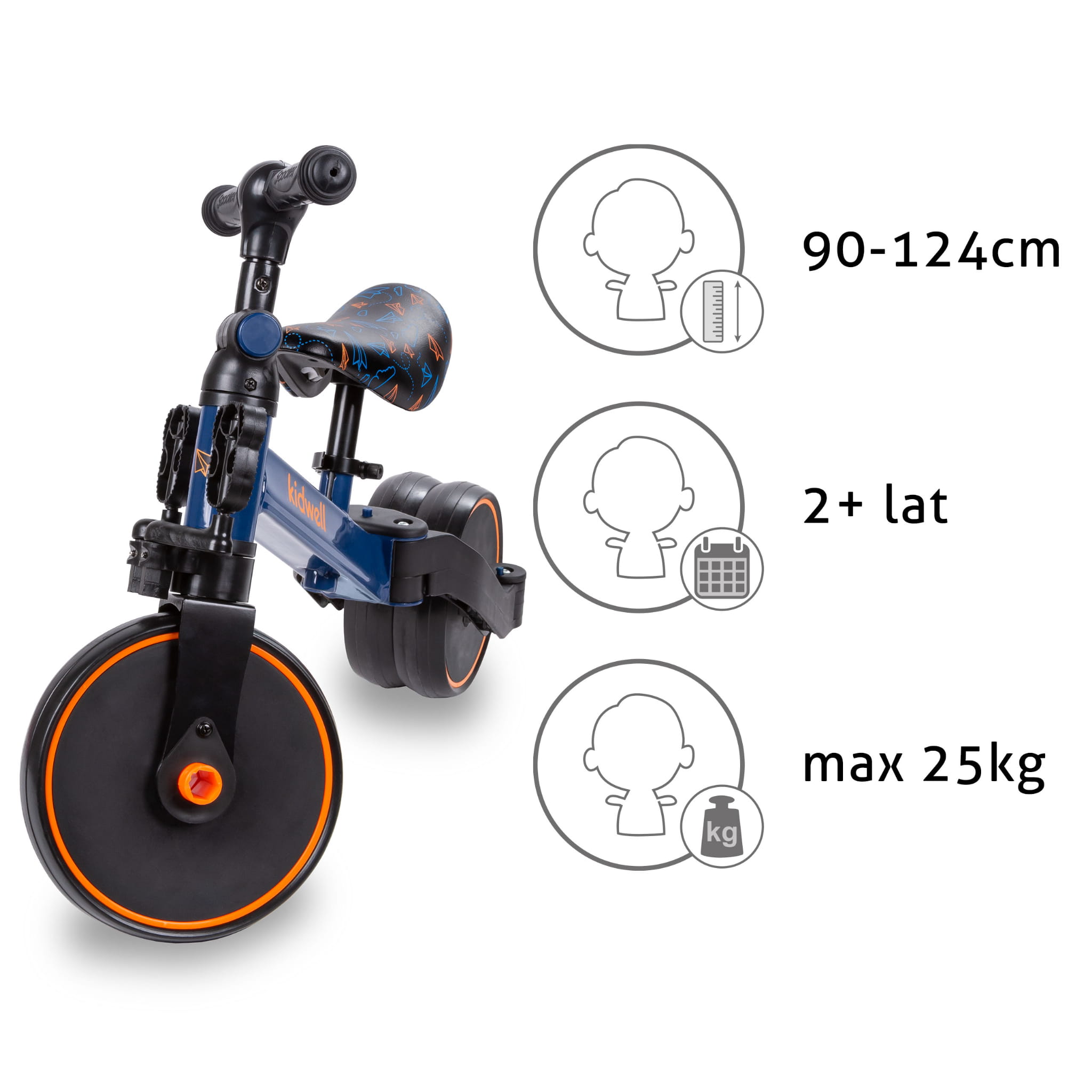 Біговел-велосипед Kidwell 3в1 PICO Plane - Зображення 6