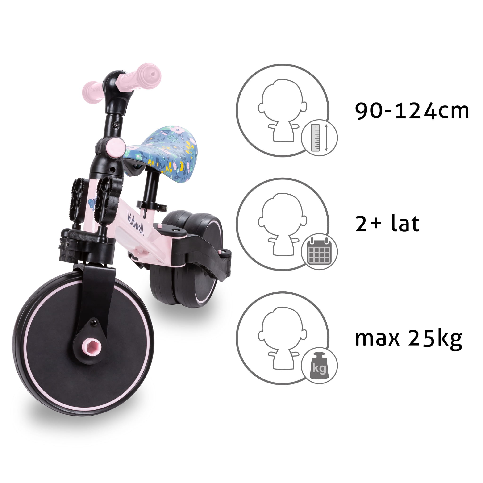 Біговел-велосипед Kidwell 3в1 PICO Flower - Зображення 10