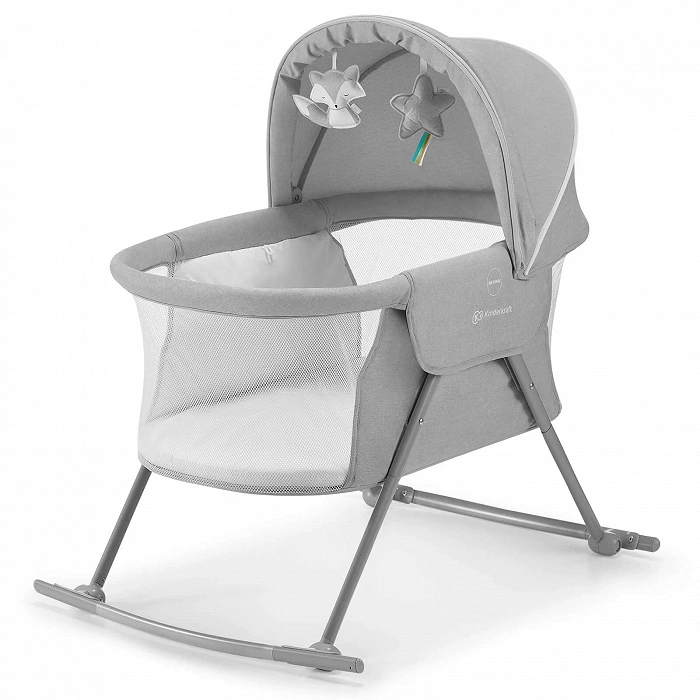 Дитяче ліжечко колиска Kinderkraft Lovi Grey - Зображення 2