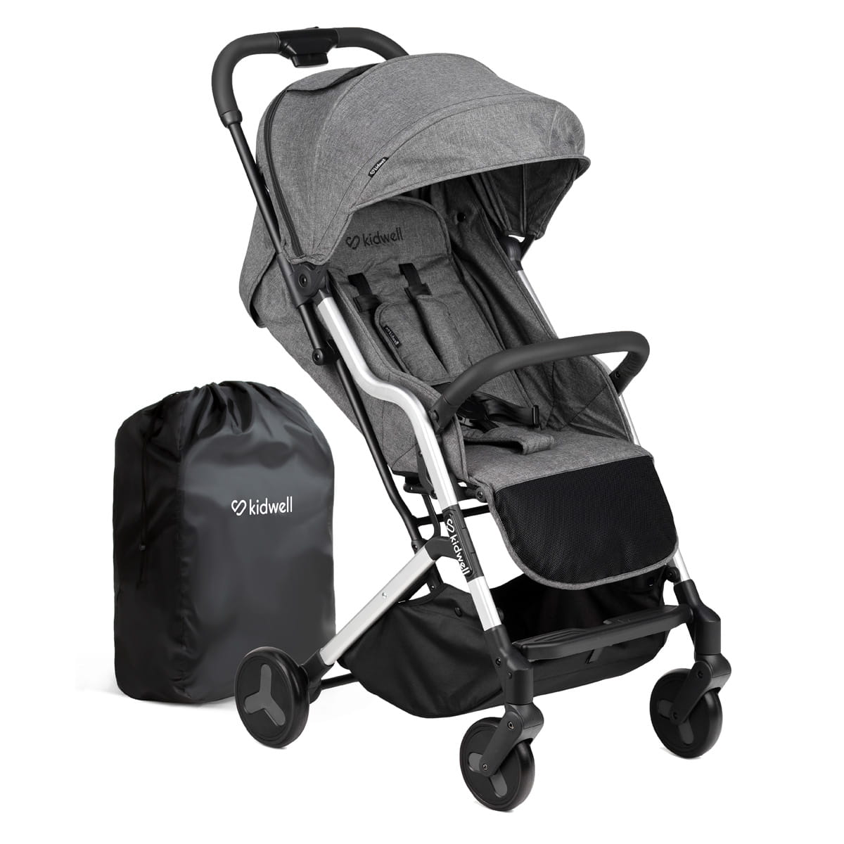 Прогулянкова коляска Kidwell Mavero Silver/Black
