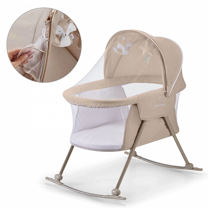 Дитяче ліжечко колиска KiderKraft Lovi Beige - Зображення 2