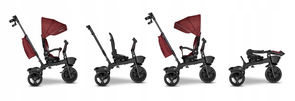 Велосипед триколісний Lionelo Kori Red Burgundy - Зображення 10