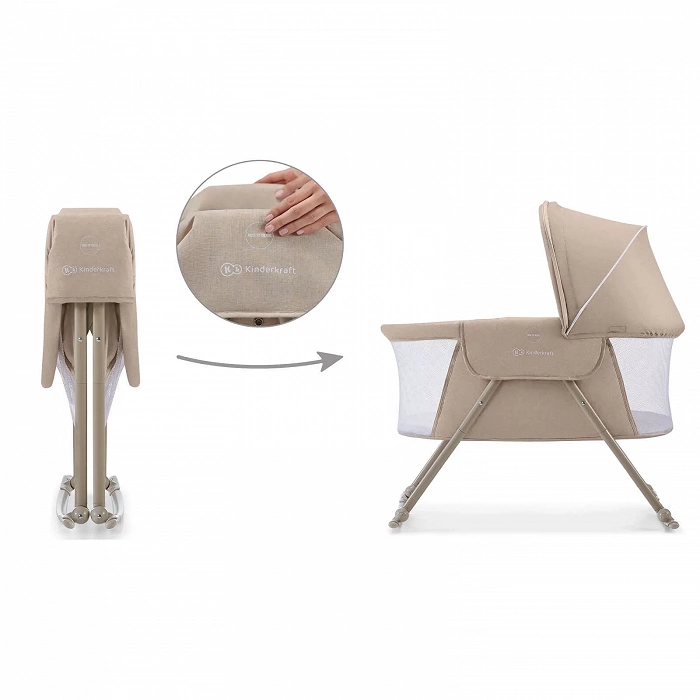 Дитяче ліжечко колиска KiderKraft Lovi Beige - Зображення 7