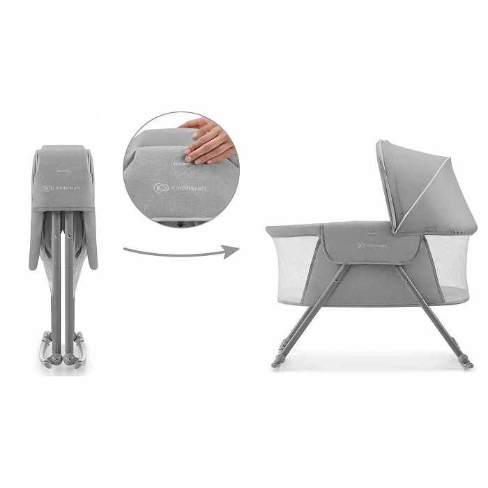 Дитяче ліжечко колиска Kinderkraft Lovi Grey - Зображення 8