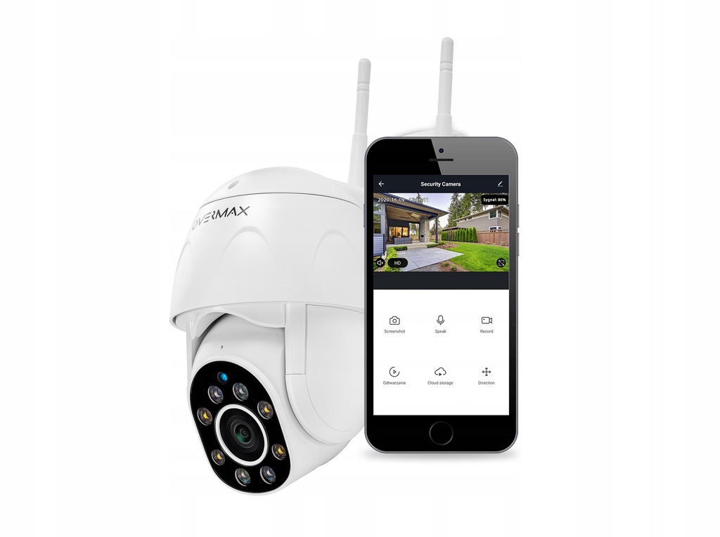 Вулична поворотна IP-камера відеоспостереження Overmax Camspot 4.9 FULL HD WiFi - Зображення 8