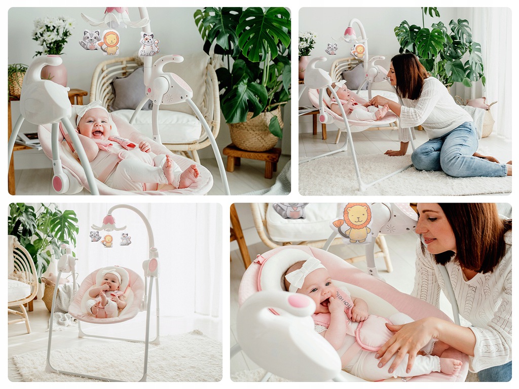 Крісло-гойдалка Lionelo ROBIN Beige - Зображення 12