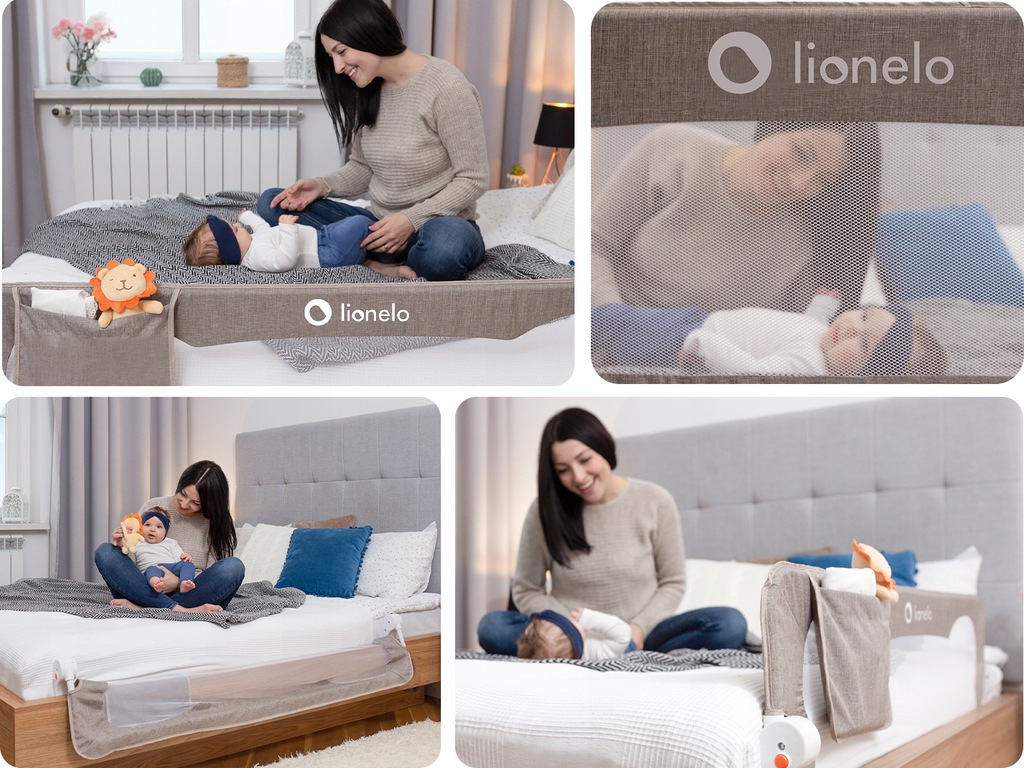 Бар'єр безпеки для ліжка Lionelo EVA (Beige) - Зображення 8