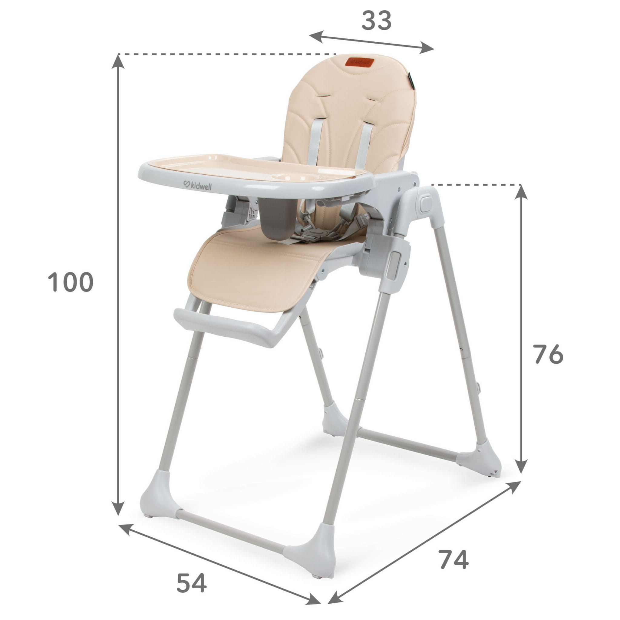 Стільчик для годування Kidwell BENO Beige - Зображення 13