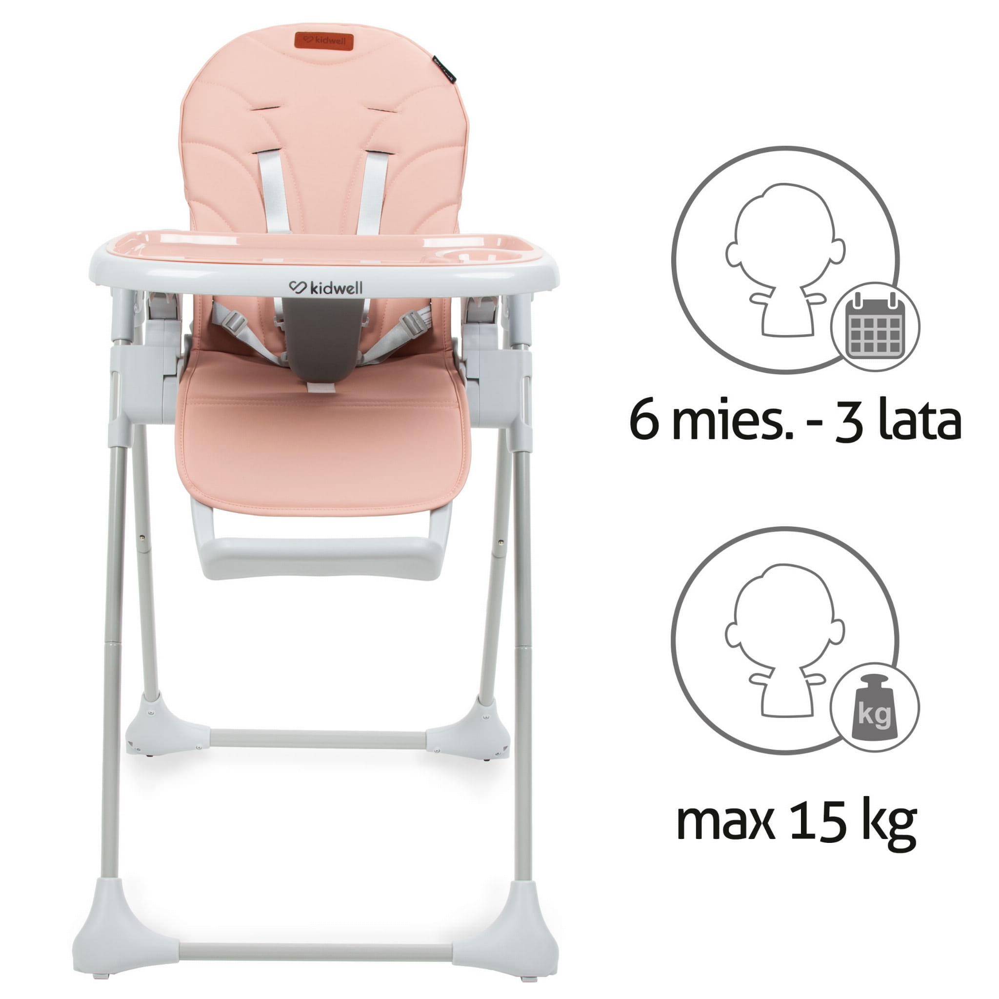 Стільчик для годування Kidwell BENO Pink - Зображення 8
