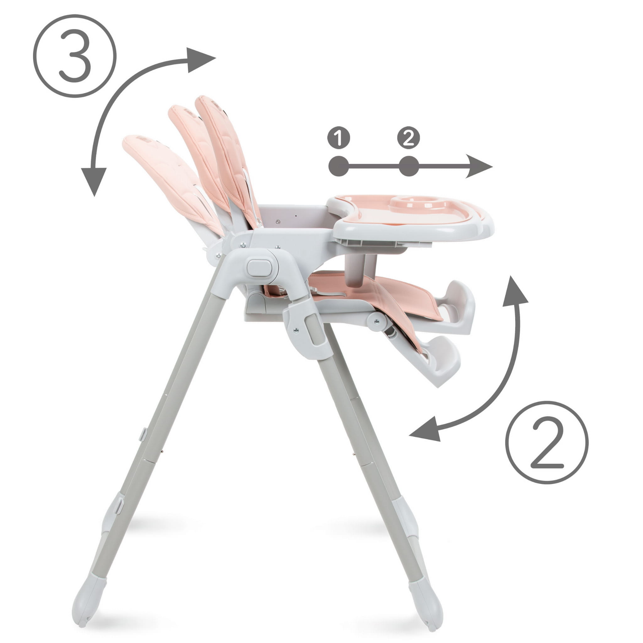 Стільчик для годування Kidwell BENO Pink - Зображення 9