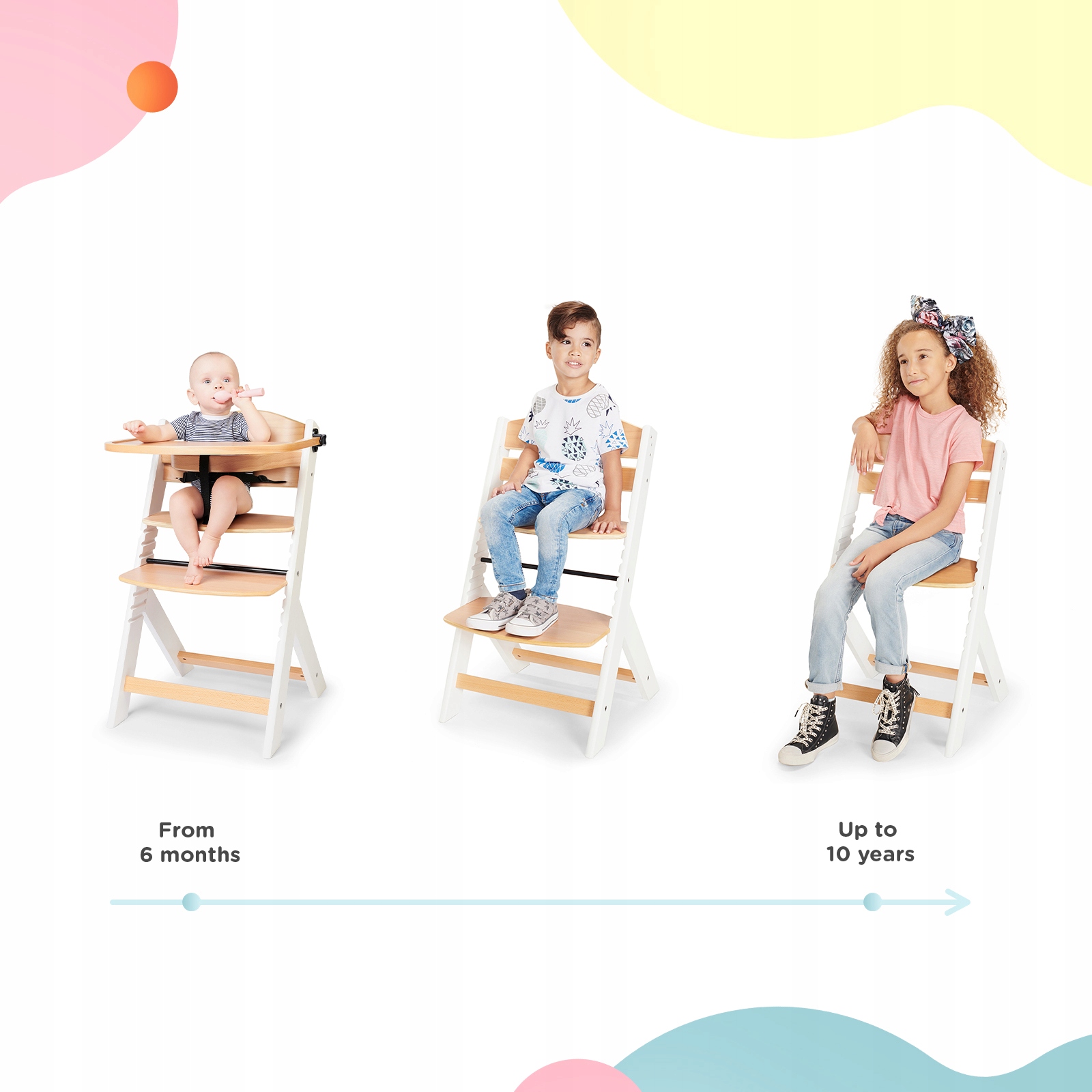 Стільчик для годування Kinderkraft Enock Natural - Зображення 8