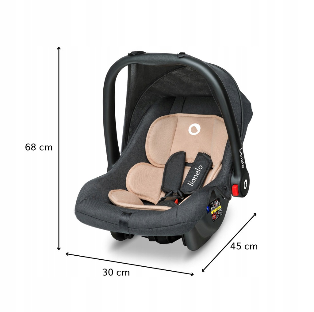 Автокрісло переноска Lionelo NOA 0-13kg PLUS SAND - Зображення 4