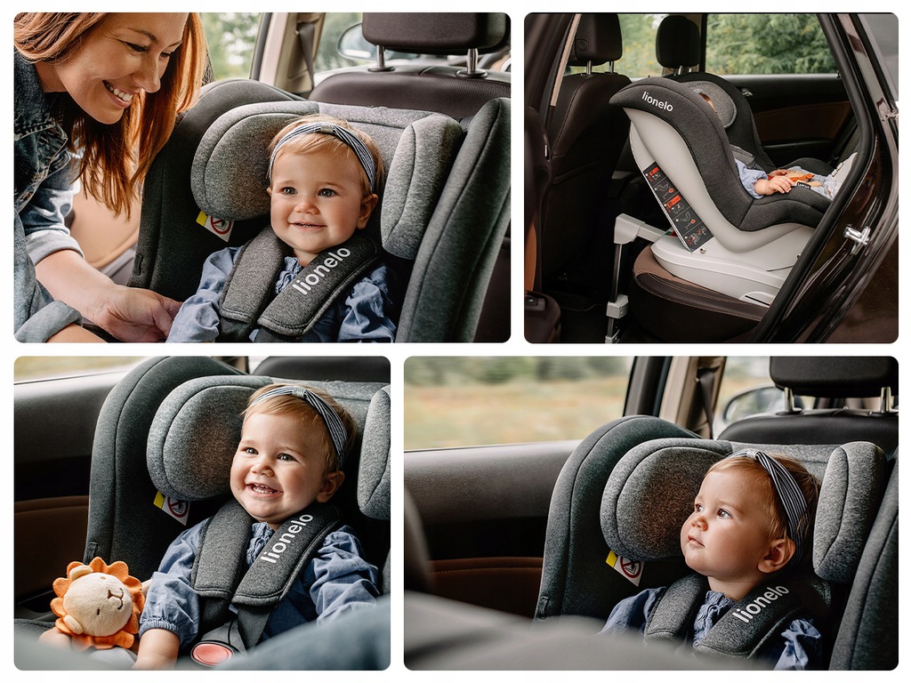 Автокрісло Lionelo Lennart STONE GREY ISOFIX 0-18 kg - Зображення 8