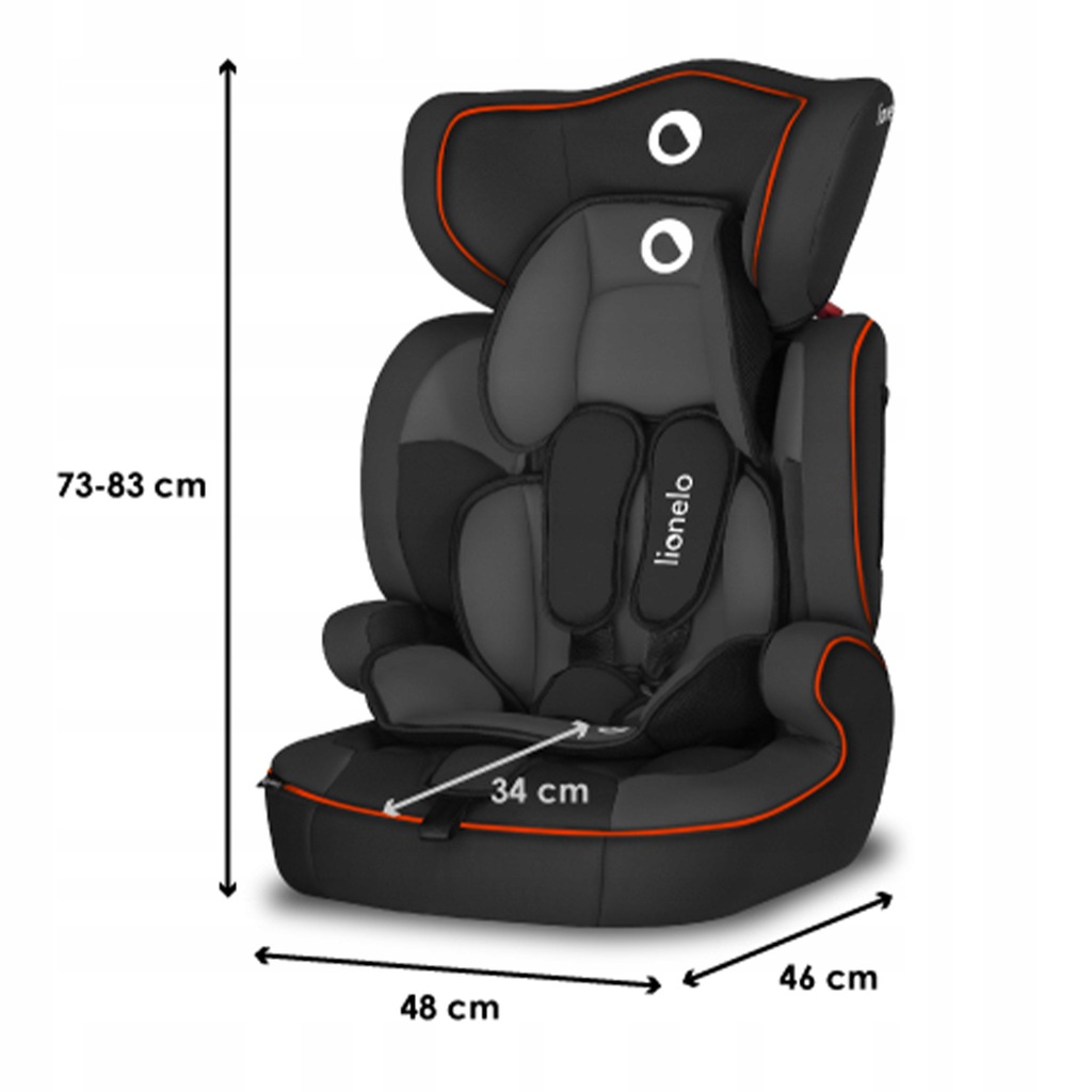 Автокрісло Lionelo Levi One 9-36 кг Sporty Black - Зображення 7