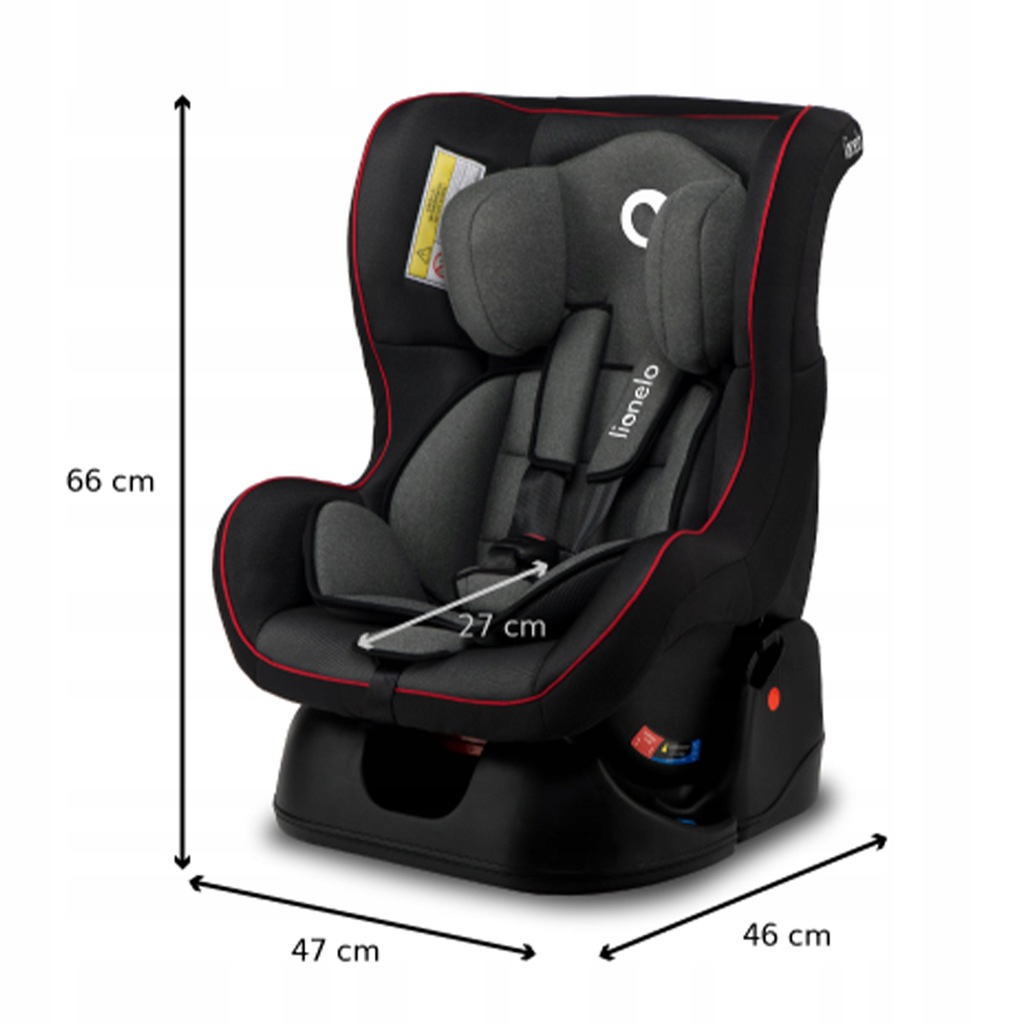 Автокрісло Lionelo LIAM 0-18 kg Sporty Black - Зображення 9
